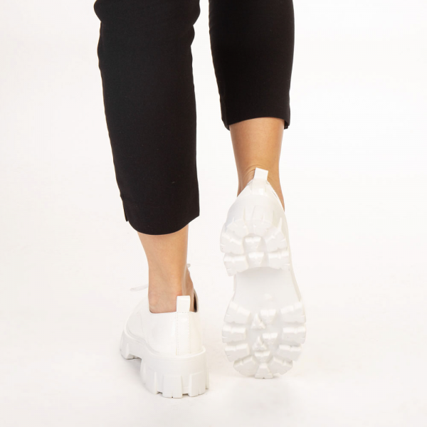 Γυναικεία casual παπούτσια  Regan λευκά, 3 - Kalapod.gr